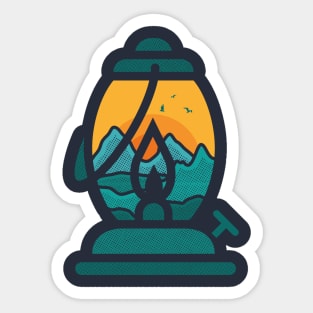 Oil lamp Sticker